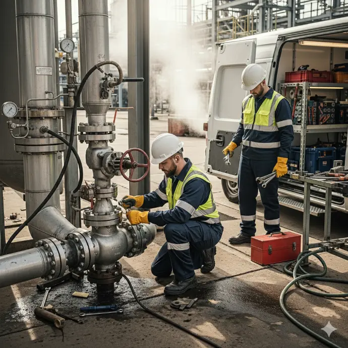 on-site valve repair and maintenance